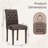 Dining Chairs Set, Button-tufted Upholstered Fabric Chairs With Solid Wood Legs, Modern Armless Side Chairs For Dining Room & Kitchen-1086689692-1080975584