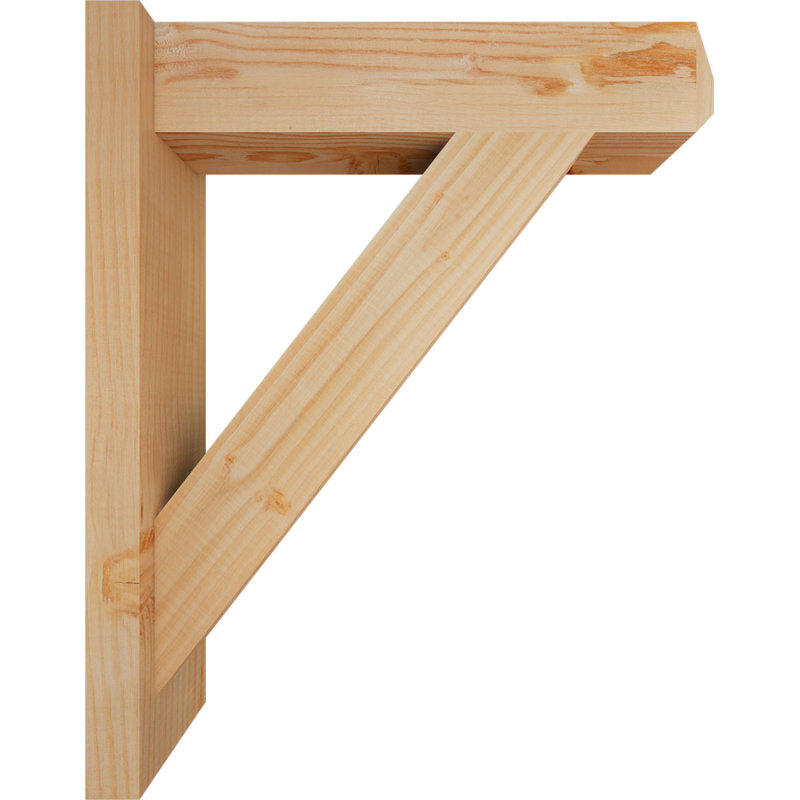 Artisan traditionnel en bois rustique, P 20 po x H 24 po, Sapin Douglas de 5 1/2 po (lisse)