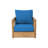 Crelake Deluxe 7 Piece Teak Outdoor Seating Group-1035076343