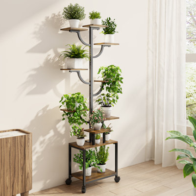 Support pour plante d'intérieur à roulettes 61 "H