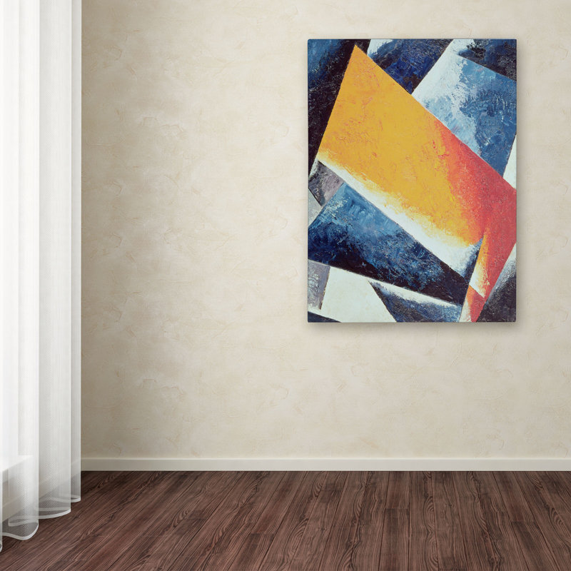 « architectonic composition », reproduction d’art sur toile tendue, H 47 po x l 35 po x P 2 po
