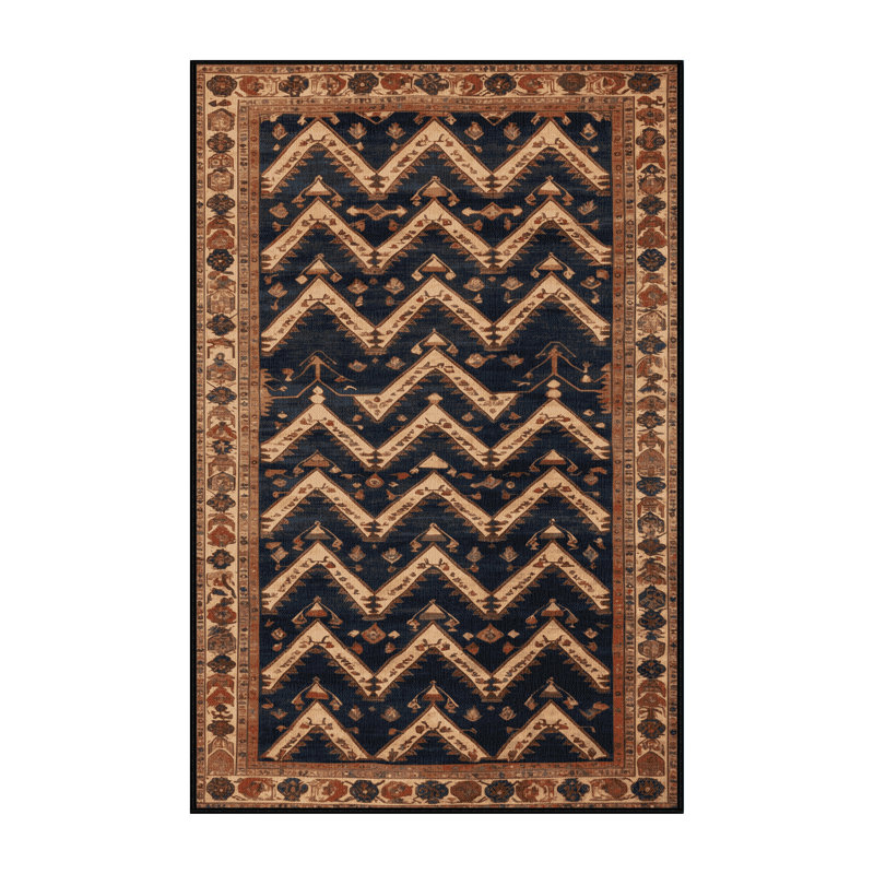 Tapis brun lavable à la machine, Rectangulaire 2 pi x 3 pi