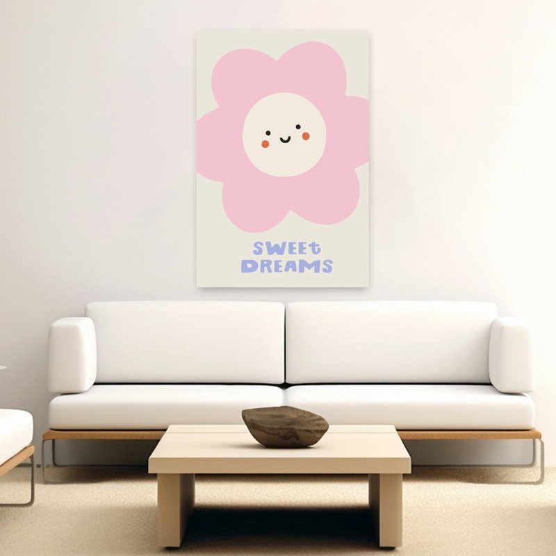 «Sweetdreamsno01», impression d'art mural minimaliste, 60" H x 40" W