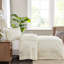 Couvre-lit de très grande taille 3 pièces crème. Coin fendu plissé. Microfibre. Remplir. . Literie classique lavable à la machine dans Fabulous 2-124253688