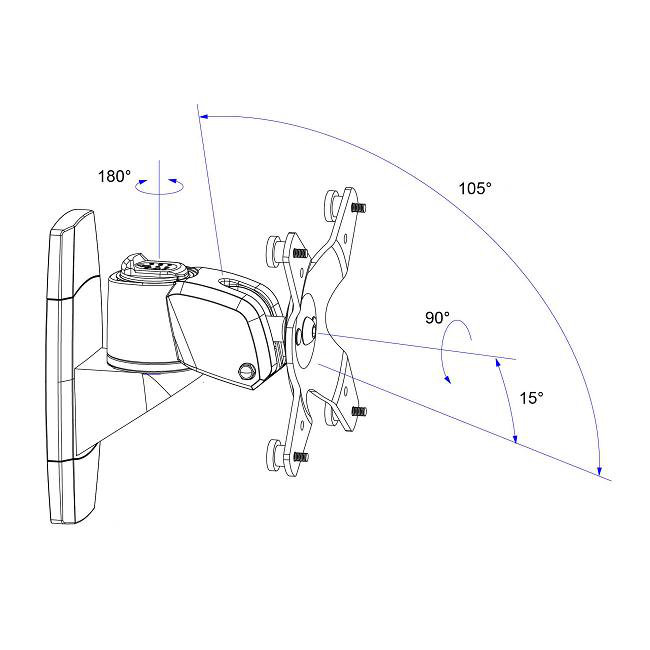 Cotytech Single Screen Wall Mount