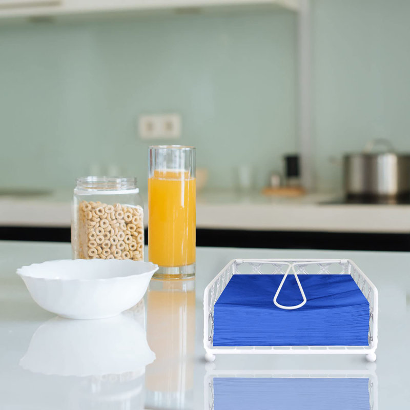 Porte-serviettes de table, Blanc