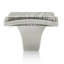 ETCHED SQUARE KNOB BURNISH PEWTER FINISH