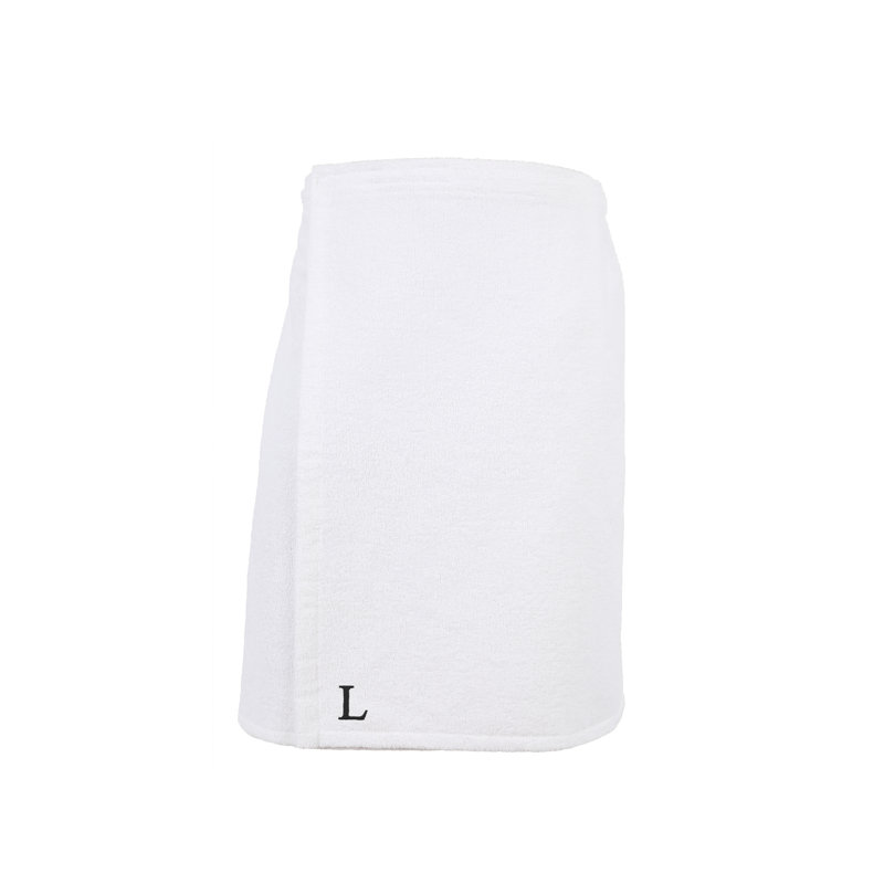 Serviette de bain Lauver, Blanc, L