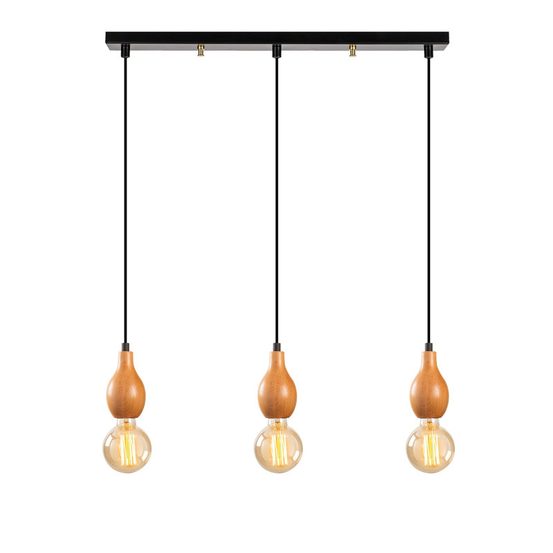 Luminaire suspendu pour îlot de cuisine 3 lumières Henline