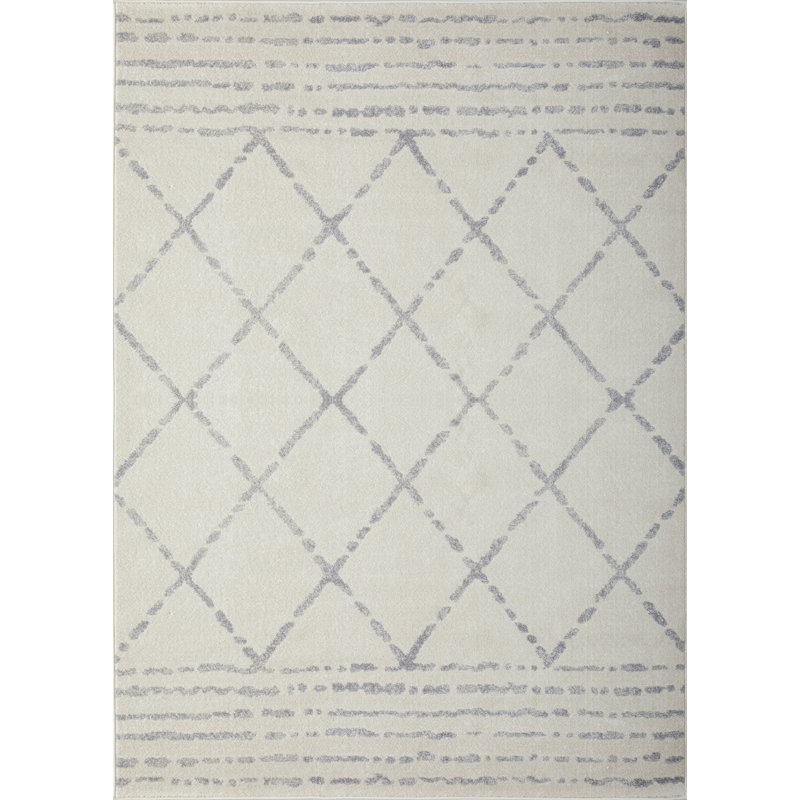 Tapis crème Christine Bennita, Rectangle 6 pi 7 po x 9 pi 2 po