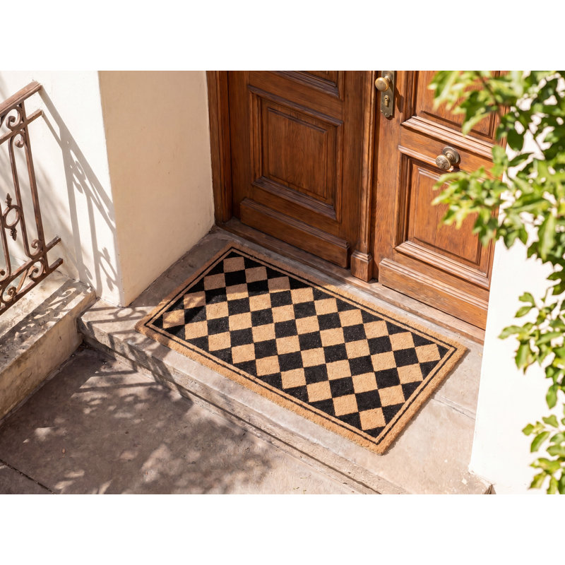 CARDONA Non-Slip Geometric Doormat
