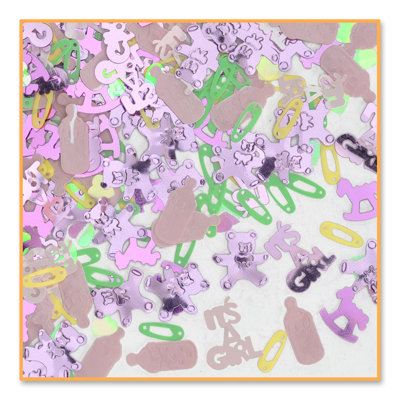 It's A Girl Confetti - Pack of 6