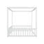 Lit en bois d'hévéa avec clôture Canopy-1401483443