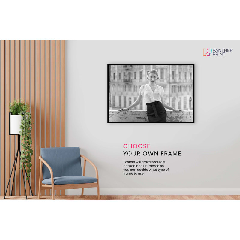 Woman In Balcony Artistic - Wrapped Canvas Print, 61cm H x 41cm W