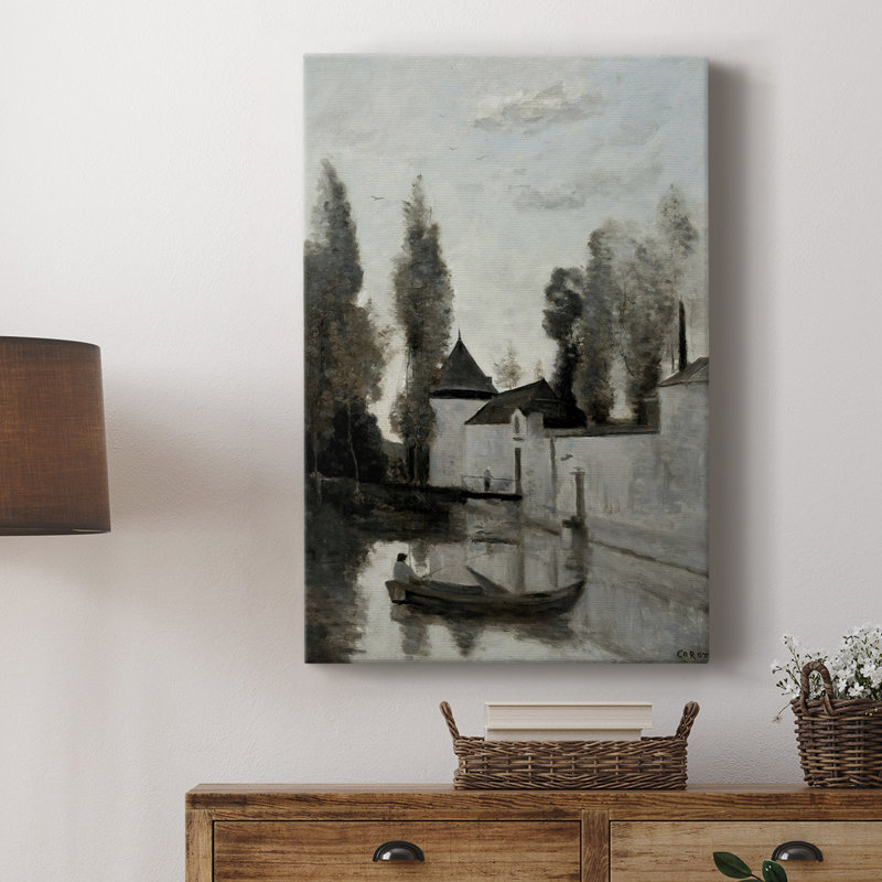 Paysage rétro CXCI - galerie enveloppée Cavas, H 18 po x l 12 po