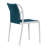 Set of 24 Belden Blue Woven Rope Fabric Dining Chair with Plastic Frame-1752789727