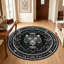 Tapis rond rond à motif tigre lavable à la machine antidérapant à poils courts pour le salon, la chambre et la salle à manger-129575513-129913421