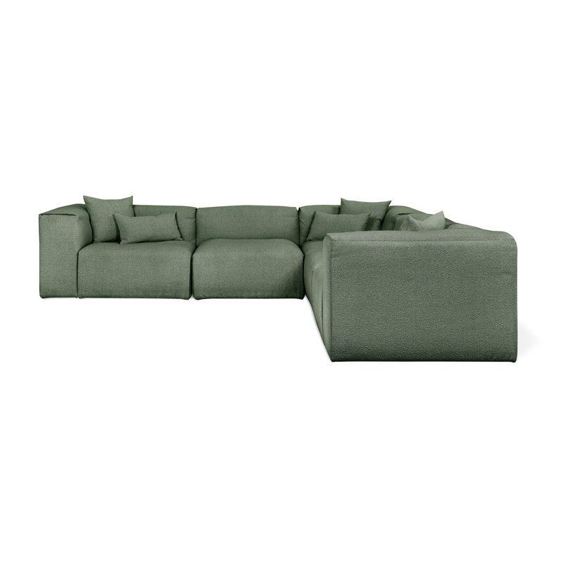 Canapé modulaire de coin 5 pièces Nest, Boucle de pin
