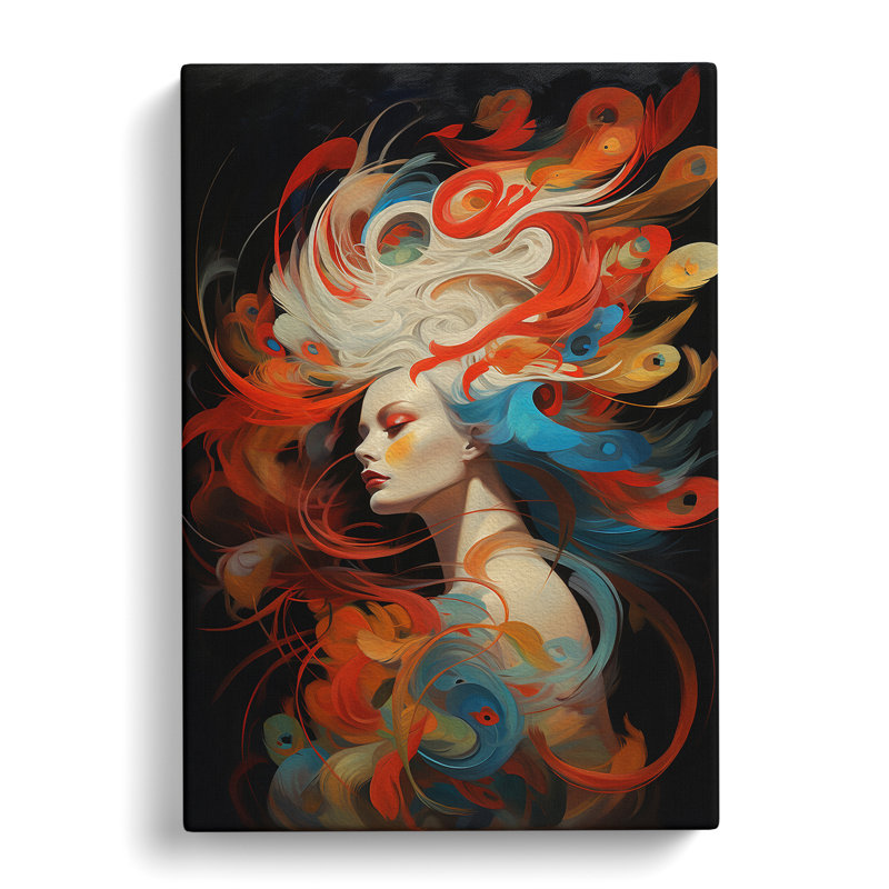 Feather Dadaism No.2 - Wrapped Canvas, 60cm H x 40cm W x 3cm D
