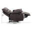 Fauteuil inclinable ergonomique en cuir synthétique de 34,2 po de large avec masseur Lit