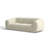  Emmet Cream Velvet Sofa-2055253349
