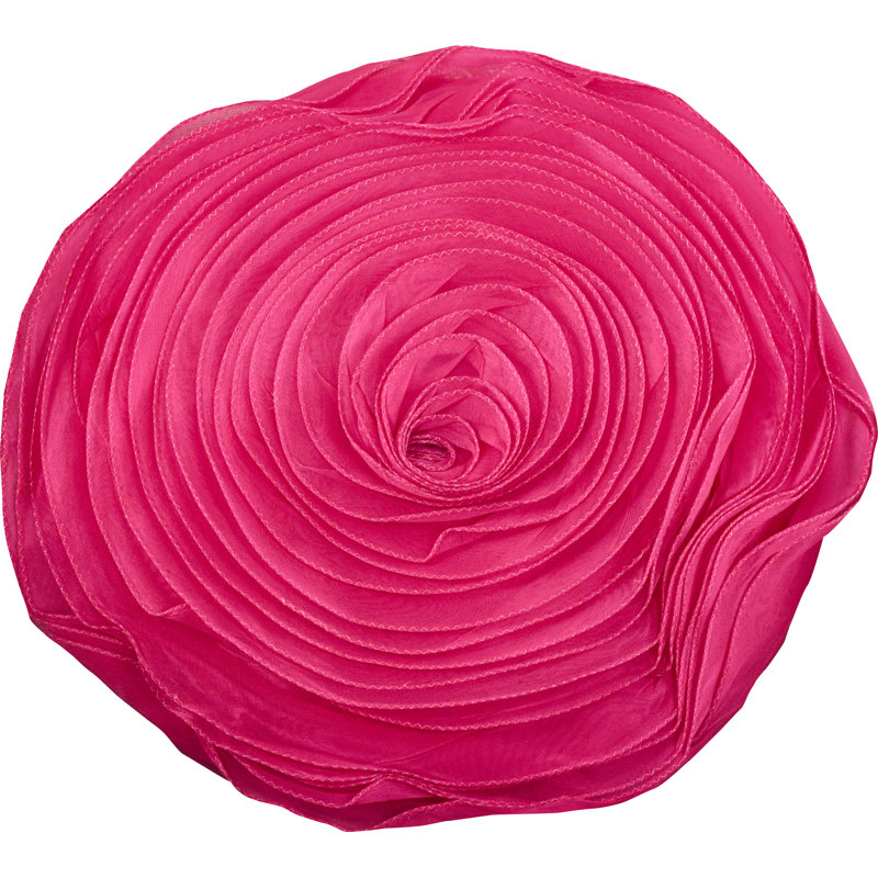 Coussin et housse de coussin fantaisie, Fuchsia, H 16 po x l 16 po
