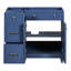 Meuble-lavabo bleu 36 po, pratique et élégant