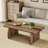 47" Rustic Brown Rectangle Coffee Table