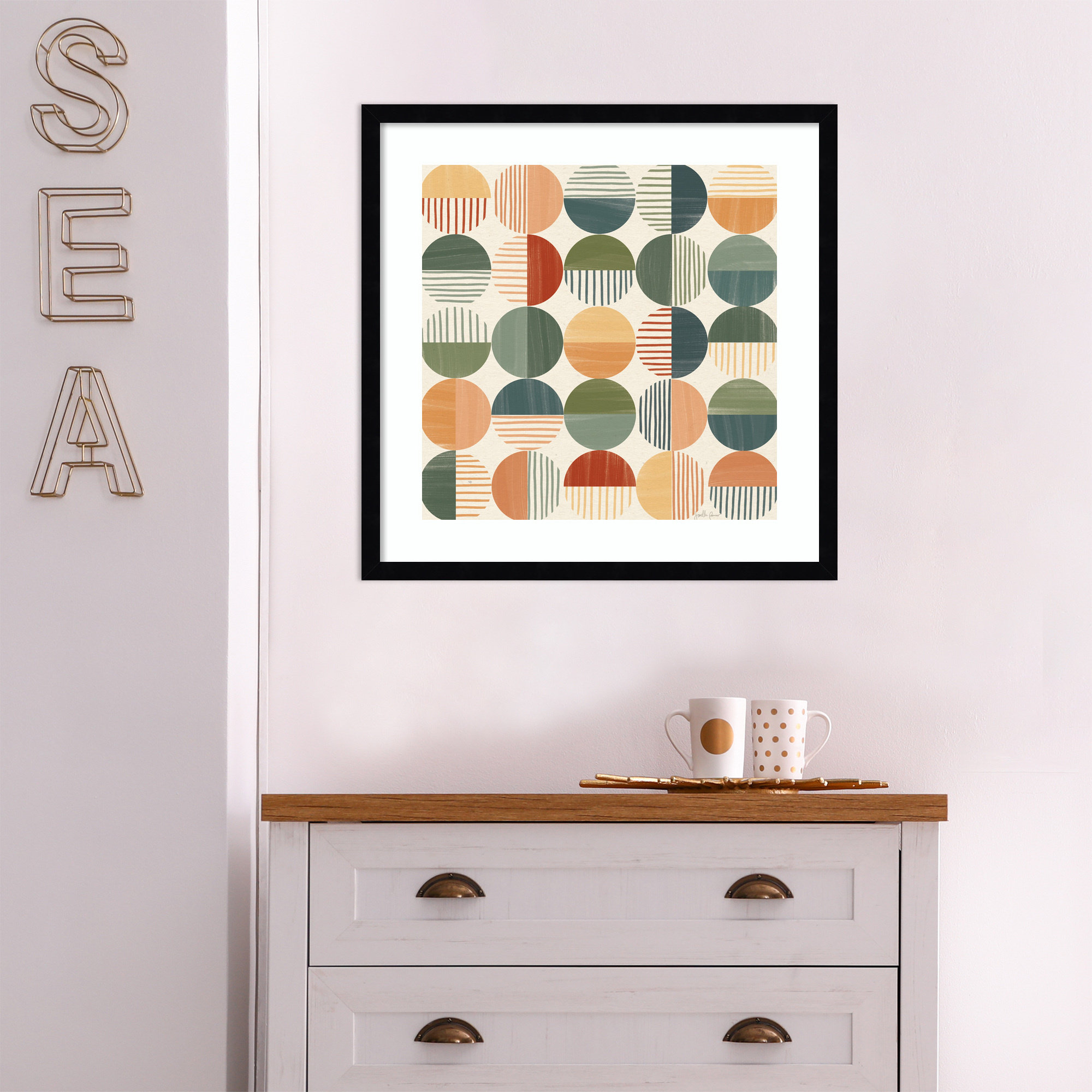 Born To Roam Pattern II, 21" H x 21" W x 1" D, Black