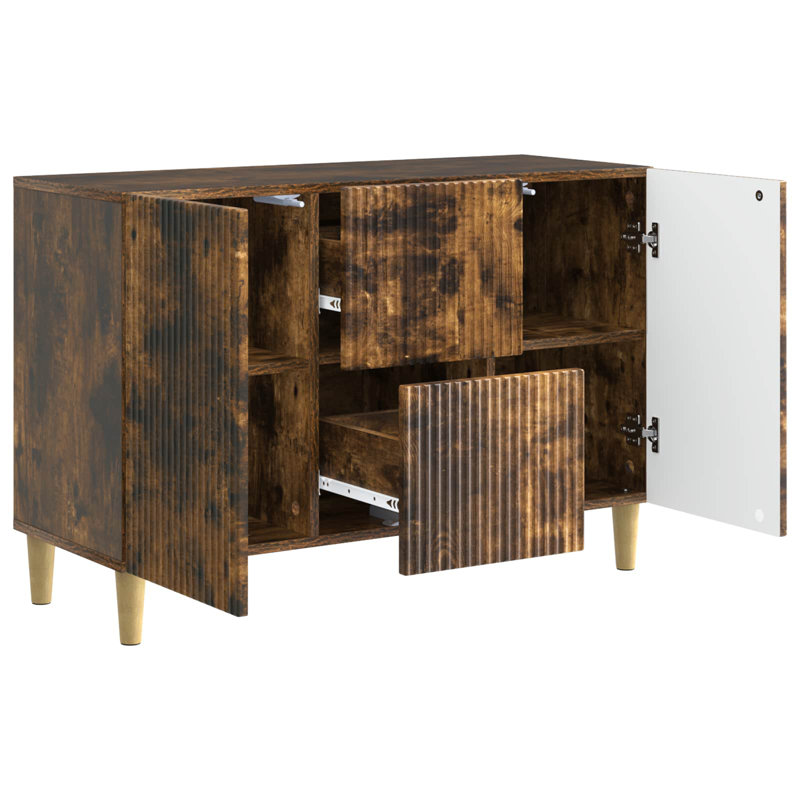 89 cm W Sideboard, Smoked Oak