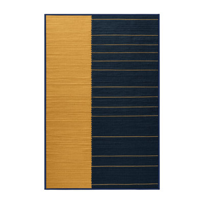 Machine Washable Horizontal Stripes Gray Area Rug