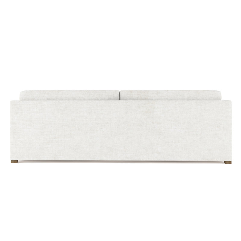 Madison Sofa, 33" H x 96" W x 41" D, Crushed Velvet Alabaster, Natural