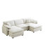 Canapé modulaire surdimensionné avec repose-pieds convertible-2128331095