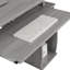 Bureau d'ordinateur complet avec rangement, gris-723039452