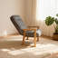 Chaise longue moderne et réglable, avec hauteur de siège réglable et réglage de l'angle lombaire à trois niveaux, convient au salon, à la chambre à coucher, au bureau et au grenier