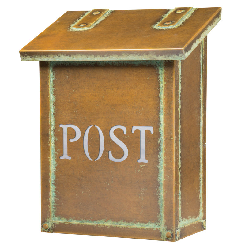 Boîte aux lettres murale classic, Blanc vaporeux, Vert nouveau