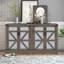 Buffet Aurelijus avec 4 portes de grange et tablettes réglables-1650036745