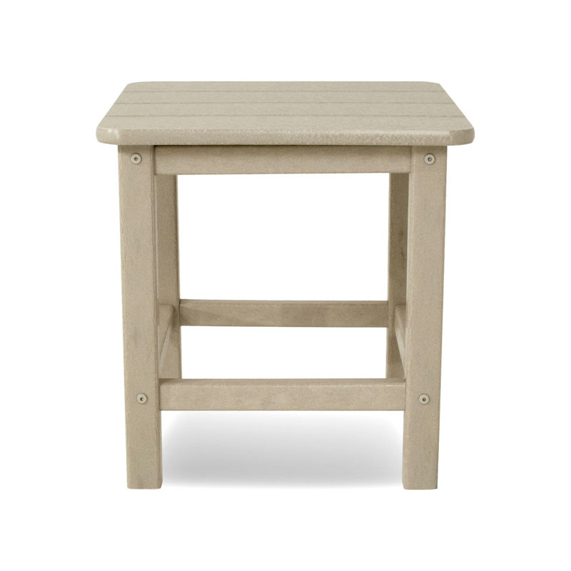 Table d'appoint POLYWOOD Seashell 18 po, Sable