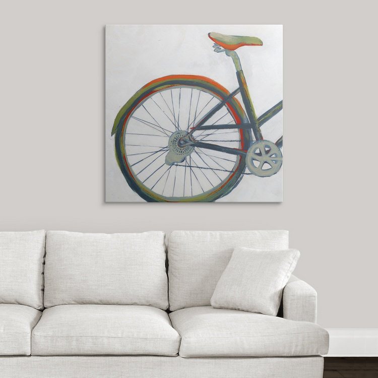 « i », reproduction d’art dépilée Bicycle Diptych, H 30 po x l 30 po x P 1,5 po, Toile