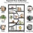 68.89"Height Industrial 5-Tier Rustic Black Corner Etagere Bookshelf With 9 Open Shelves Storage Organizer For Living Room-2090850235