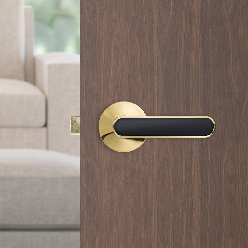 Faux levier simple Yale Kincaid, Laiton brillant