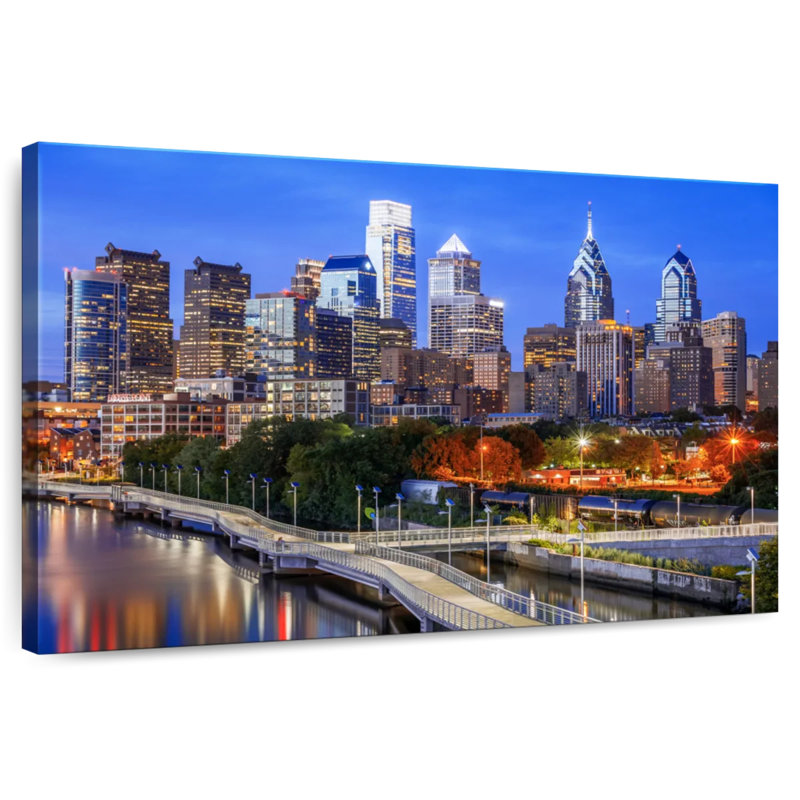 Ravi Philadelphia Blue Hour, H 24 po x l 36 po