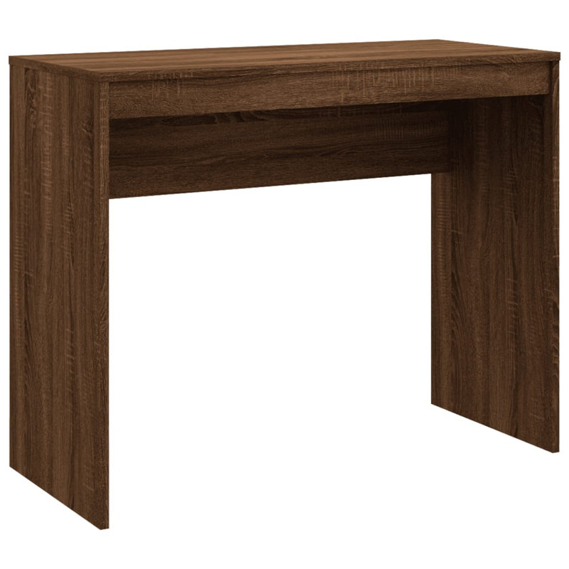Neelam Desk Home Office Desk Computer Desk Workstation Table Engineered Wood, Brown Oak