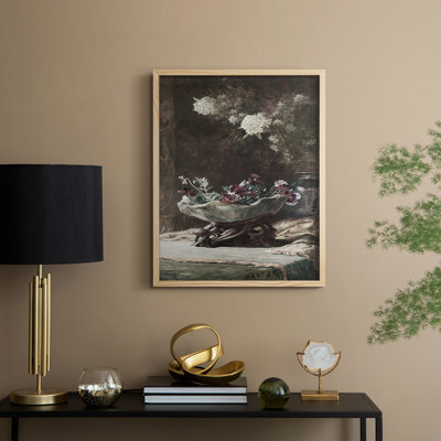 Vintage Floral Print CVIII Framed Print - Solid Wood