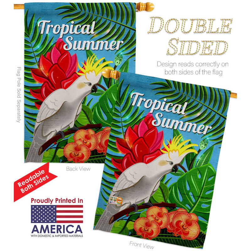 Double Sided 40'' H x 28'' W Polyester House Flag