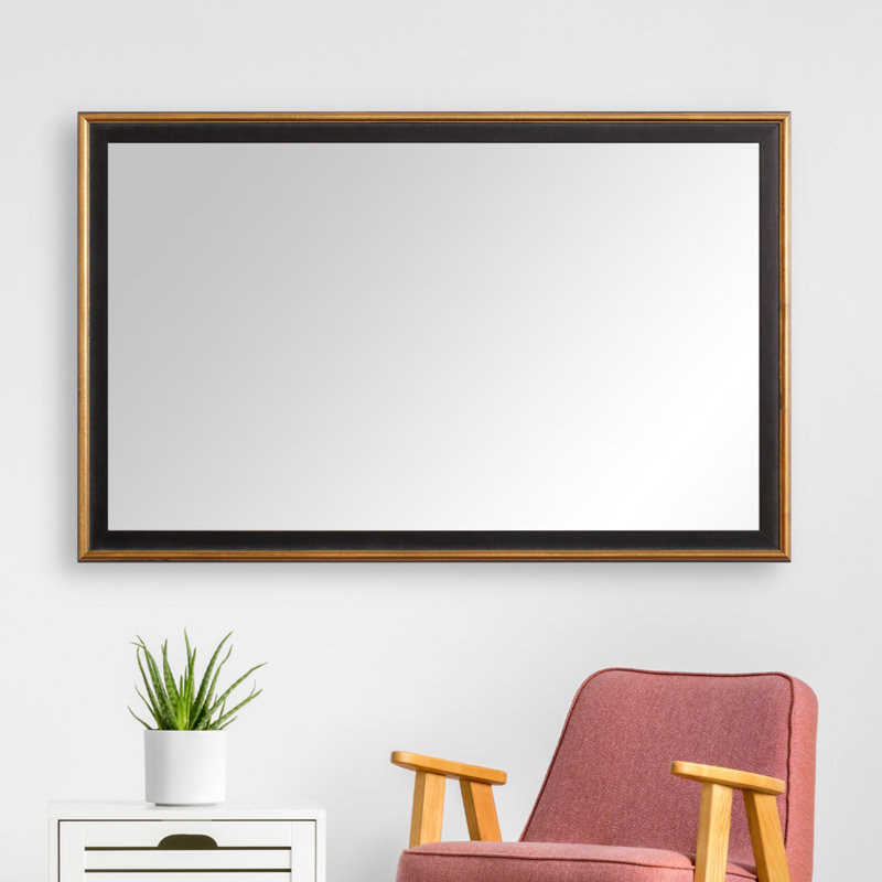 Miroir Kendall, 36 po x 24 po, Or antique