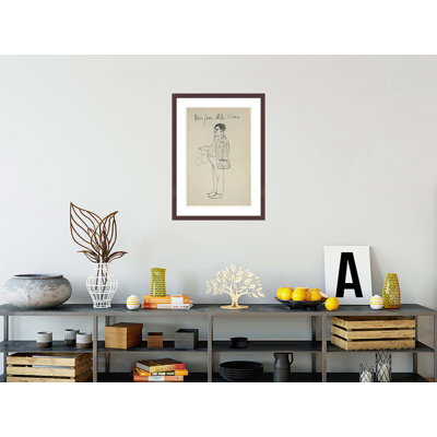 Autoportrait (Bonjour Mlle Cone) par Pablo Picasso, impression giclée encadrée