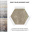 Marcotto Panal 9" x 10" Porcelain Moroccan Wall & Floor Tile