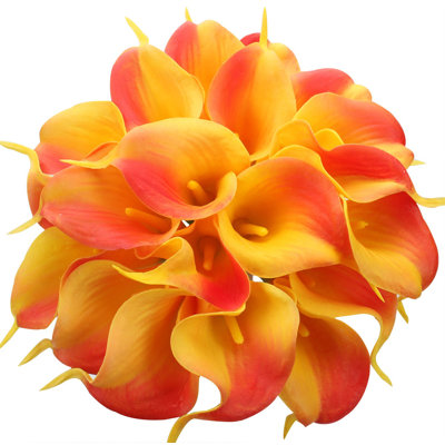 20 pièces de lis de Calla artificiel, arrangement de lys, décoration de fête de fleurs artificielles