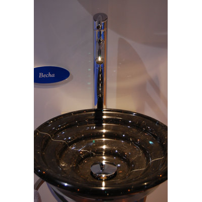 D'Vontz Ripple 16'' Stone Circular Bathroom Sink